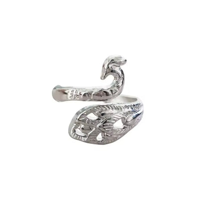 Peacock Crochet Ring