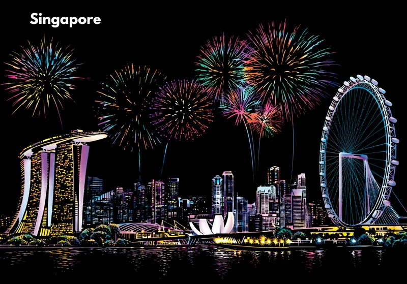 Cityscape Scratch Art Kit