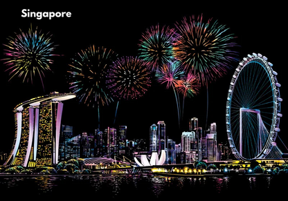 Cityscape Scratch Art Kit