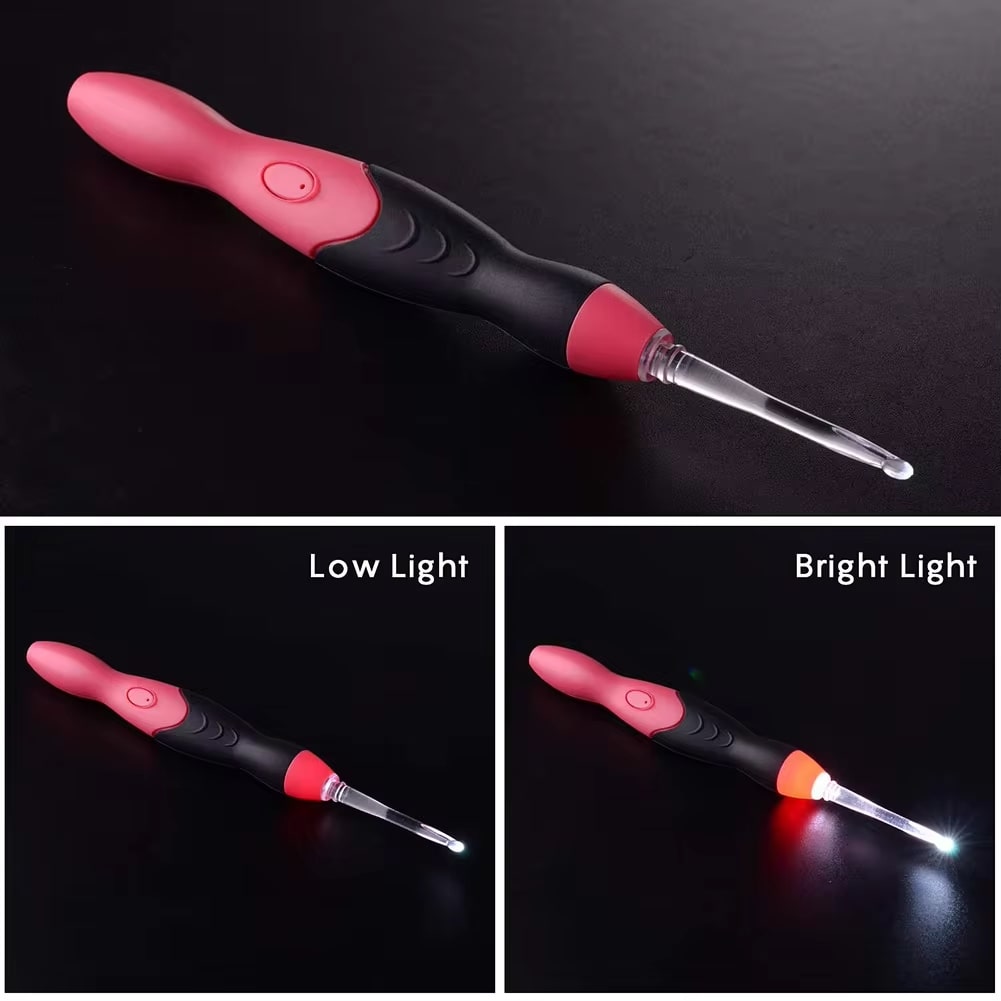 GlowStitch Light-Up Crochet Hooks