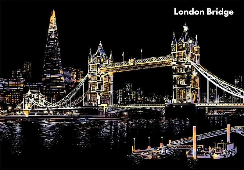 Cityscape Scratch Art Kit